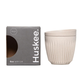 Huskee cup met deksel 60oz/180 ml, kleur naturel