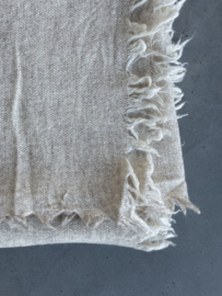 Sjaal, wool melange, zand-beige