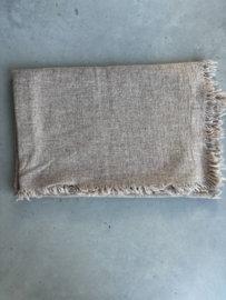 Sjaal, wool melange, vergrijsd bruin