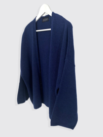 Cosy Cardigan Long Sleeve, navy melee, maat L/XL