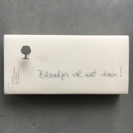 Noteblock ‘Blaadjes vol ideeën’, 21  x 10 cm, Raumgestalt