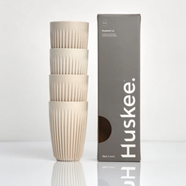 Huskee Cups, naturel, 12oz/36cl, 4 pack