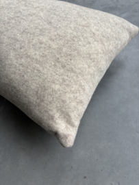 Kussen wol, beige - wolwit, MLM, Made, 60 x 40
