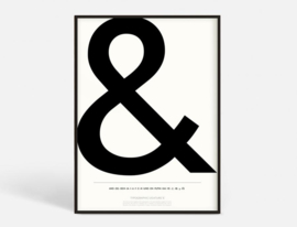 Poster '&', 50 x 70 cm, Kortkartellet