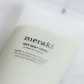 Rice body scrub, Meraki