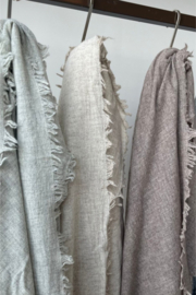 Sjaal, wool melange,  zacht grijs