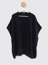 Mouwloos vest Cosy Cardigan, navy, maat l/xl,  SjaalMania