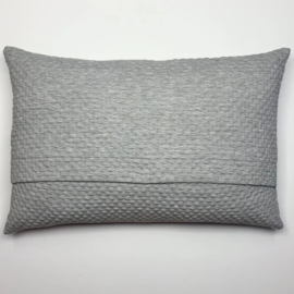 Kussen knitted, stone, lichtgrijs, MLM Made