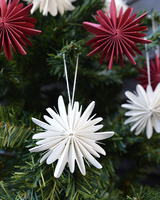 Paper snowflake, wit, 8 cm
