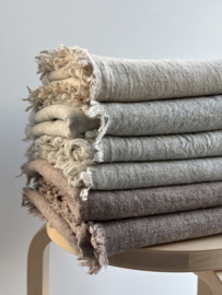 Sjaal, wool melange,  zacht grijs