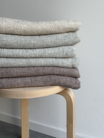 Sjaal, wool melange,  zacht grijs