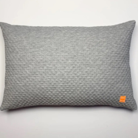 Kussen knitted, stone, lichtgrijs, MLM Made
