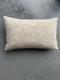 Kussen wol, beige - wolwit, MLM, Made, 60 x 40