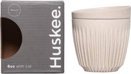 Huskee cup met deksel 60oz/180 ml, kleur naturel