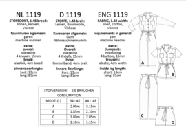 1119, Overall und Hose: 1 - einfach