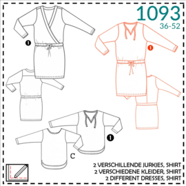 1093, T-shirt dress: 1 - easy