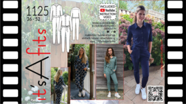 1125, jumpsuit stretch stoffen, 1 makkelijk/2 beetje ervaring