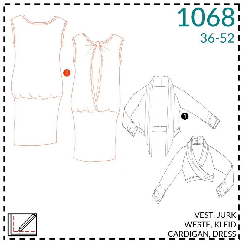 1068, jurk: 1 - makkelijk