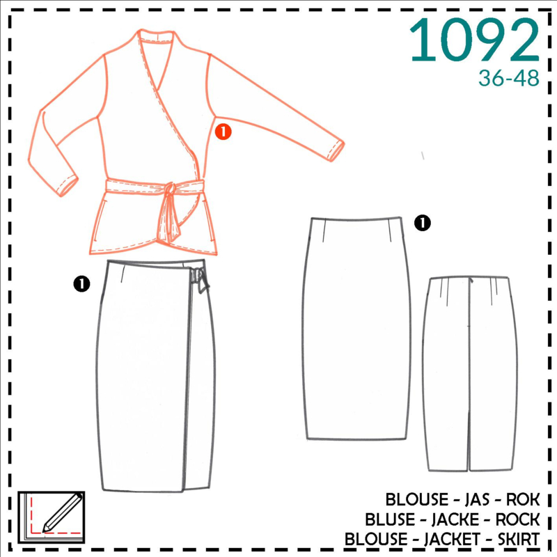 1092, blouse: 1 - easy