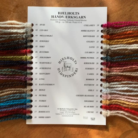 Shadecard Hjelholts - Håndværksgarn