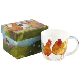 Emma Ball - Mug - Felted Chickens