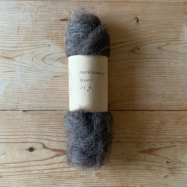 Melkschaapswol - bruin