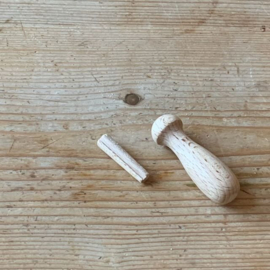 viltnaald-houder, hout