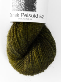 Hjelholt Dansk Pelsuld 8/2 - Mørk Oliven 27