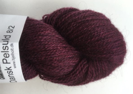 Hjelholt Dansk Pelsuld 8/2 - Aubergine 09