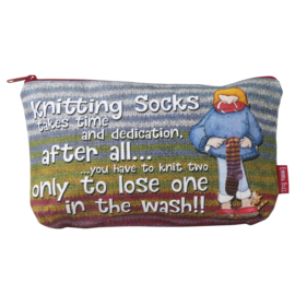 Emma Ball - Sock Knitters Zipped Pouch