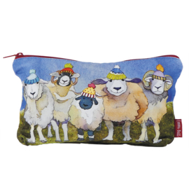 Emma Ball - Zipped Pouch - Happy Sheep