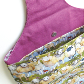 Emma Ball -  Large Wrist Bag - Felted Sheep