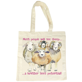 Emma Ball - Sheep Potential - Cotton Canvas Bag