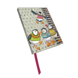 Emma Ball - Woolly Puffins -  Yearly Planner Diary Notebook
