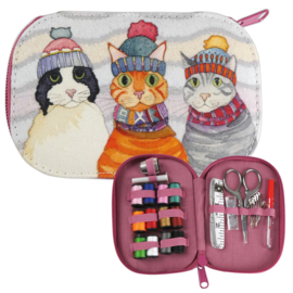 Cats in Hats Sewing Set