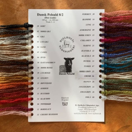 Shadecard Hjelholts - Dansk Pelsuld 8/2