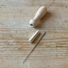 viltnaald-houder, hout