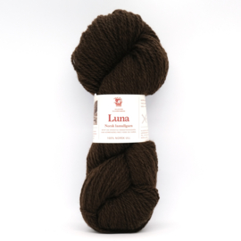 Luna lamullgarn - Mørk Brun 438