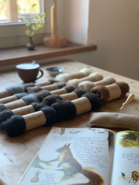 viltnaald-houder, hout