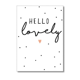 Kaart "Hello Lovely"