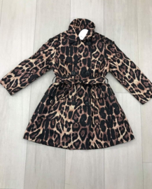 Meisjesjas zomerjas Trenchcoat Leopard Luxury