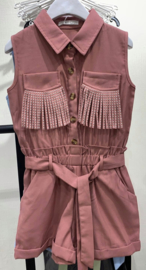 Playsuit Fringles Old Pink