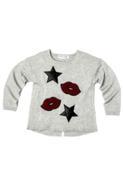 Sweater Lips&Stars grey