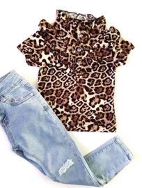 Ruffle Leopard Shirt 2.0