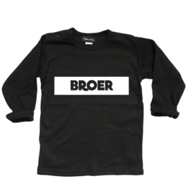 Shirt "Broer" zwart
