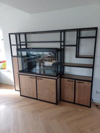 Maatwerk aquariumkast met diverse deuren