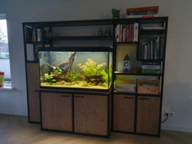 Maatwerk aquariumkast met diverse deuren