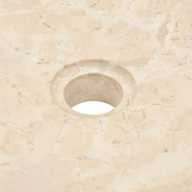 waskom marmer rond 40x12cm creme