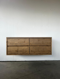 Model Haarlem vuren oud bruin 120x50x48 cm