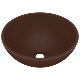 Waskom keramiek rond 32,5x14cm mat diverse kleuren